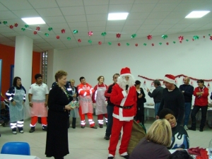 L’arrivo di Babbo natale e la consegna dei regali