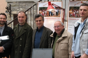Da sinistra: G.B.Brunori, S.Celestino, G.Sandri, A.Micaglio, E.Armati