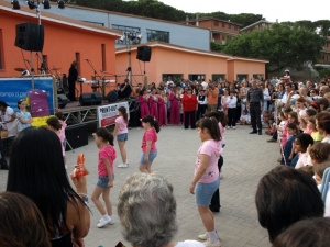 L'esibizione dei ragazzi della 