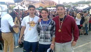 da sinistra:  Matteo Giordano, Alessio Palazzini, Emanuele Dominici